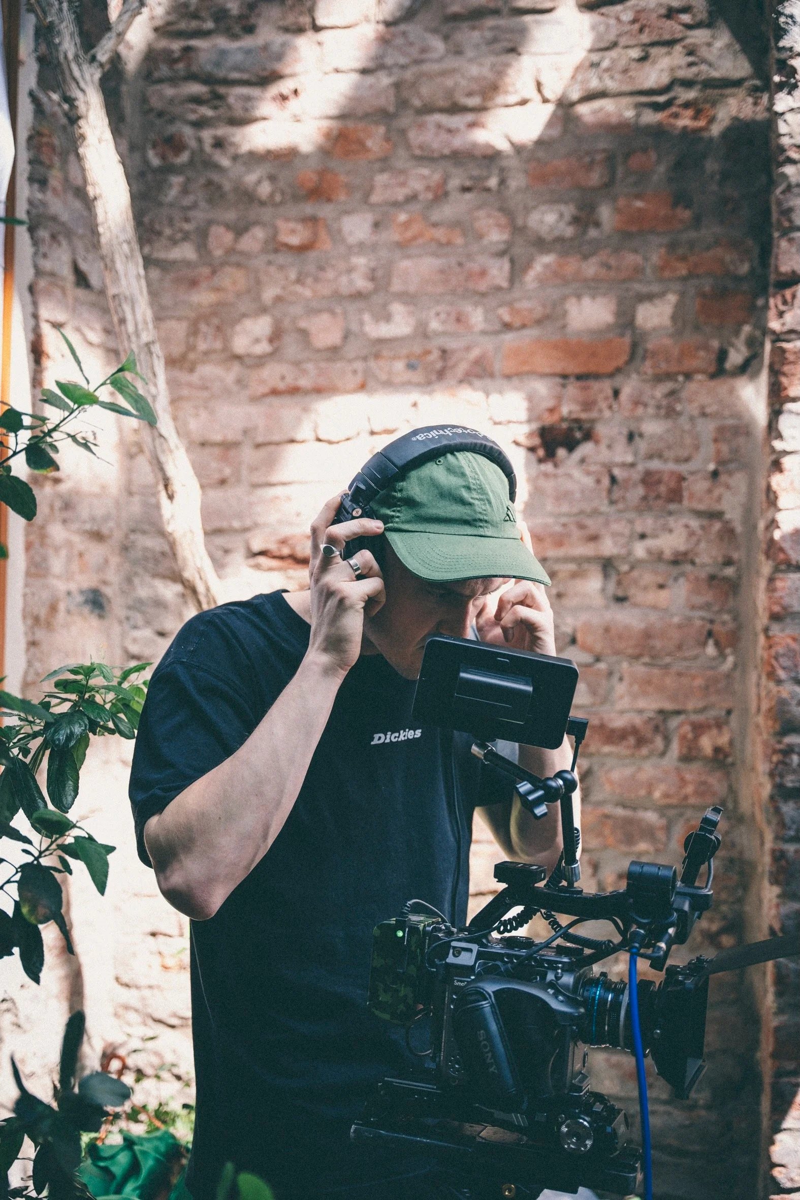 Jamie Max Lee with a camera rig